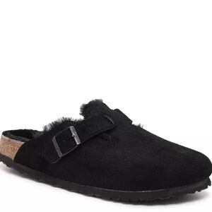 Birkenstock Black Suede Mules